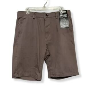 Union Chino Shorts Twill Fabric Comfort Flex Functional Pockets Brown M 30 NWT